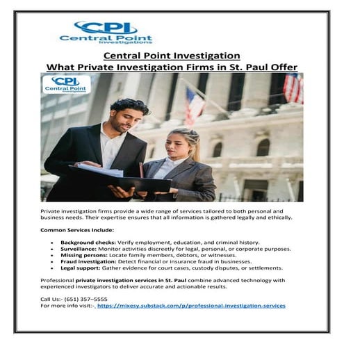 Expert Private Investigation Agency St. Paul, MN Detectives.pdf