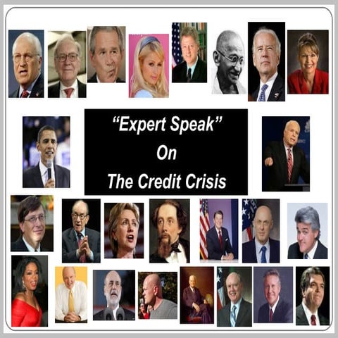 Experts On Credit Crisis