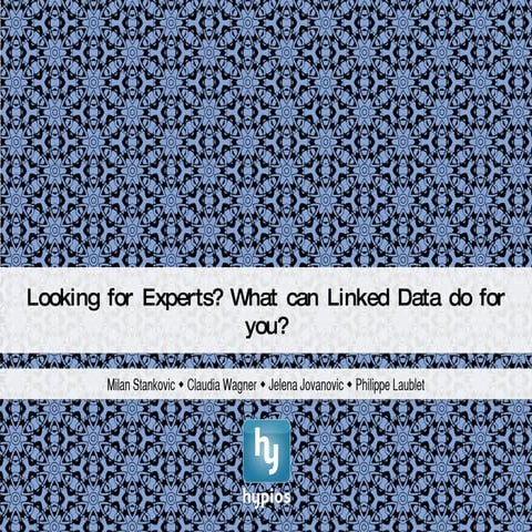 Looking for Experts? What can Linked Data do for you?