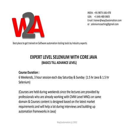 Expert selenium with core java | PPT