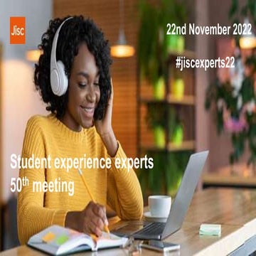 Student experience experts 50th meeting - Inroduction