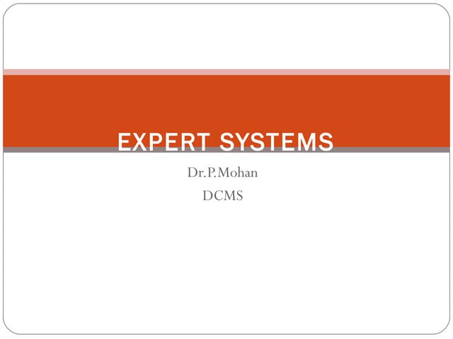 Expert systems