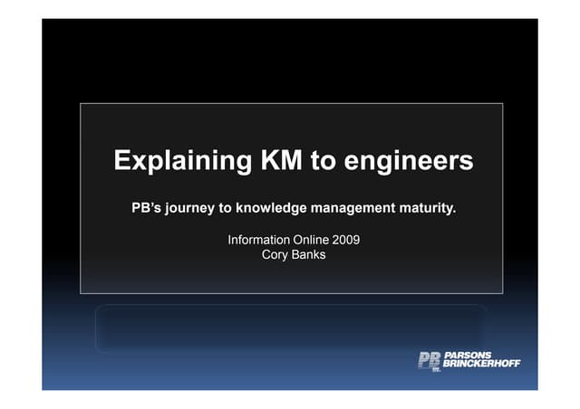 Explaining KM