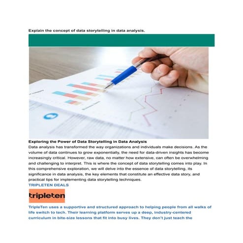 Explain the concept of data storytelling in data analysis.pdf