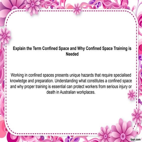 Explain the Term Confined Space and Why Confined Space Training is ...