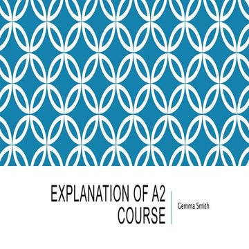 Explanation of a2 course