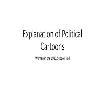Explanation of political cartoons