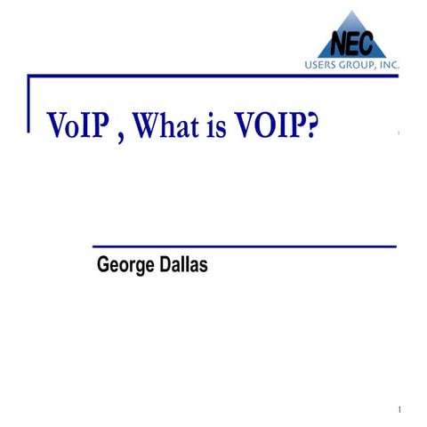 Explanation of voip