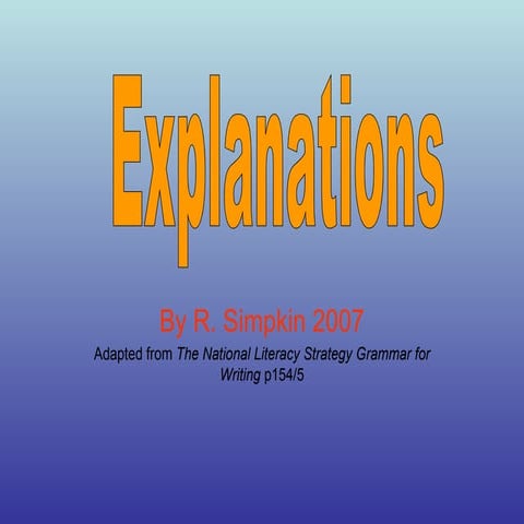 Features of an Explanation Text | PPT