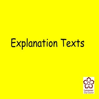 Explanation texts