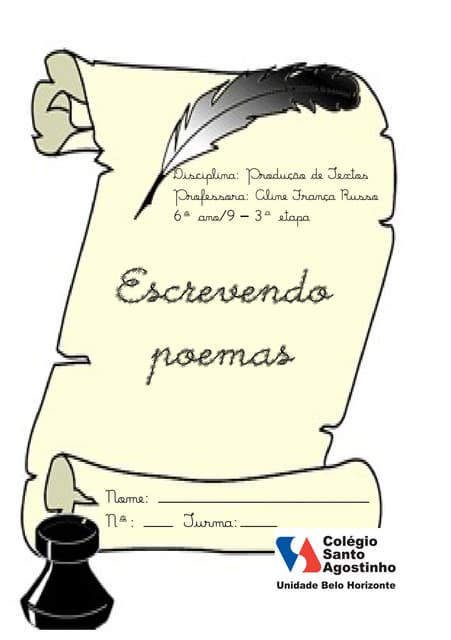 Livrinho Jogando e escrevendo poemas