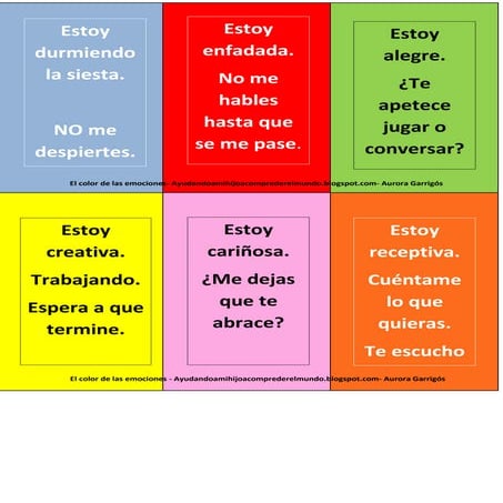 El color de las emociones