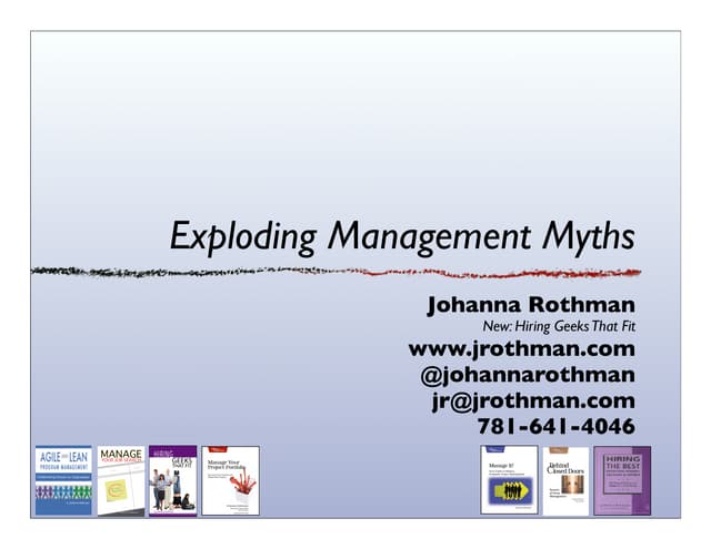 Exploding Management Myths