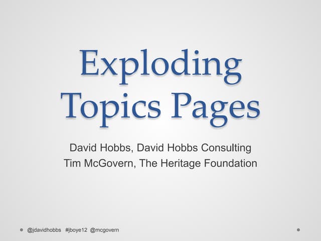 Exploding Topics Pages