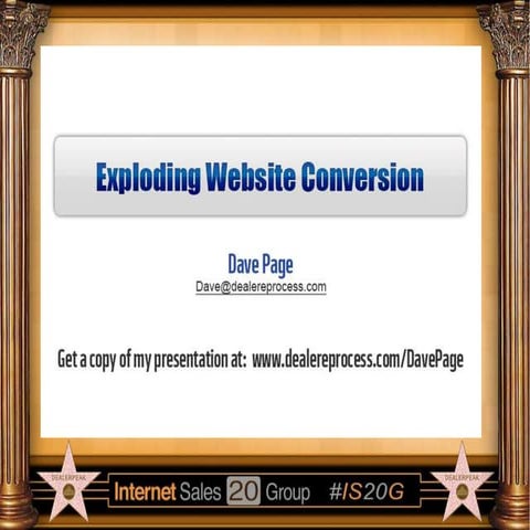 Dave Page – Exploding Website Conversion