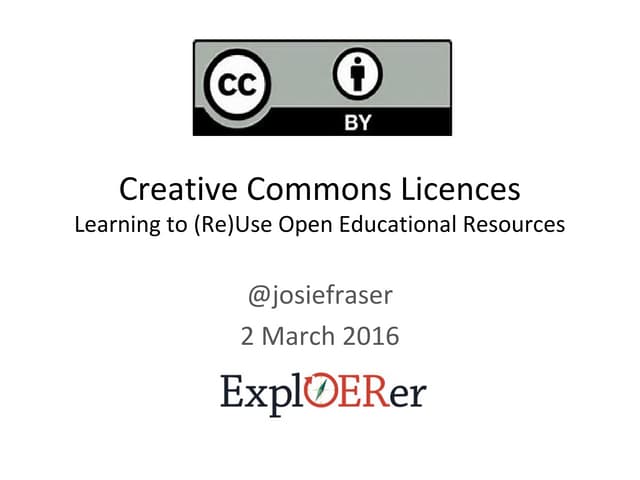 ExplOERer: Creative Commons Licences