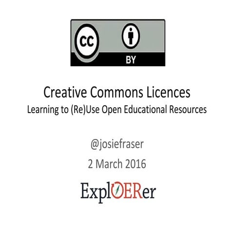 ExplOERer: Creative Commons Licences