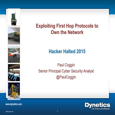 Exploiting First Hop Protocols to Own the Network - Paul Coggin