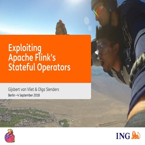 Flink Forward Berlin 2018: Olga Slenders, Gijsbert van Vliet - "Exploiting Ap...