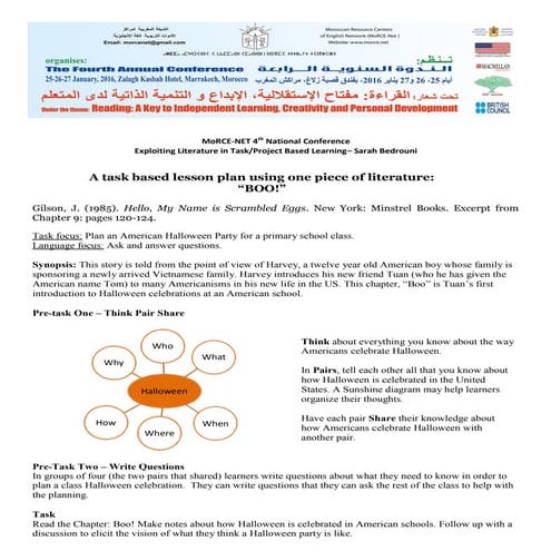 Exploiting Reading in Project-based Learning, by Sarah Bedrouni