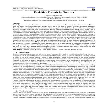 Exploiting tragedy for tourism