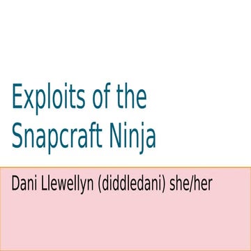 Exploits of the Snapcraft Ninja