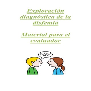Exploración diagnóstica disfemia
