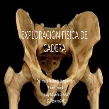 Exploración física cadera