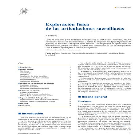 Exploración física de las articulaciones sacroiliacas