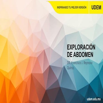 Semiologia y exploración del abdomen en general | PDF