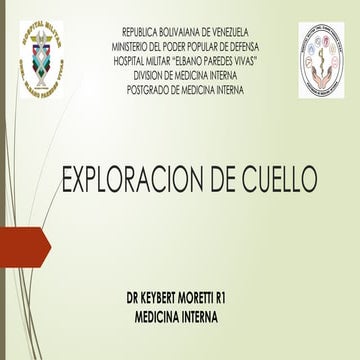 EXPLORACION DE CUELLO SEMIOLOGÍA completa