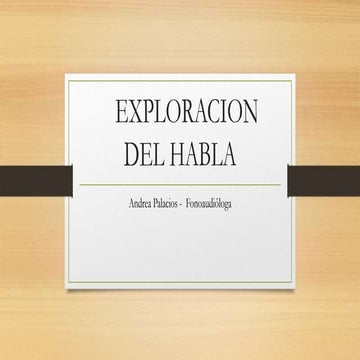 exploracion del habla fonético fonológico en niños en niños