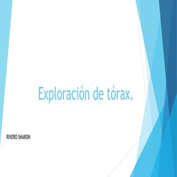 Exploracion torax