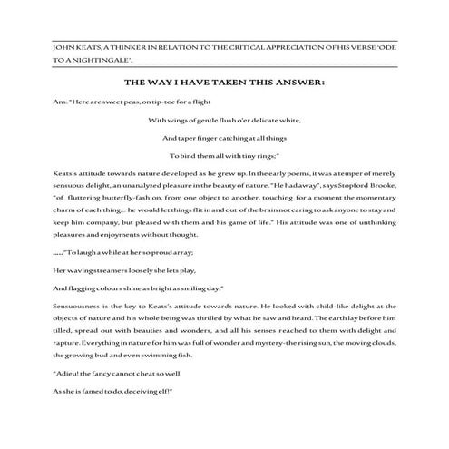  http://youtu.be/PiCfrt8Sr3I ,JOHN KEATS,AS A THINKER IN RELATION TO CRITICAL...