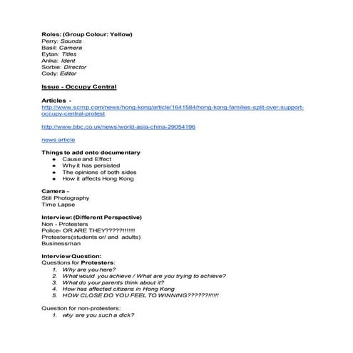 Explorations Group Plan