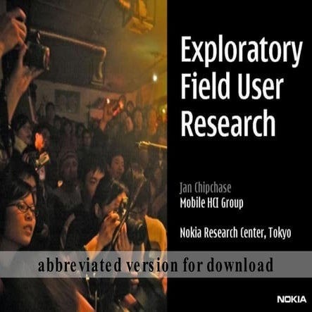 Exploratory User Research