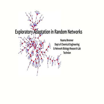 Exploratory Adaptation in Random Networks - Naama Brenner 