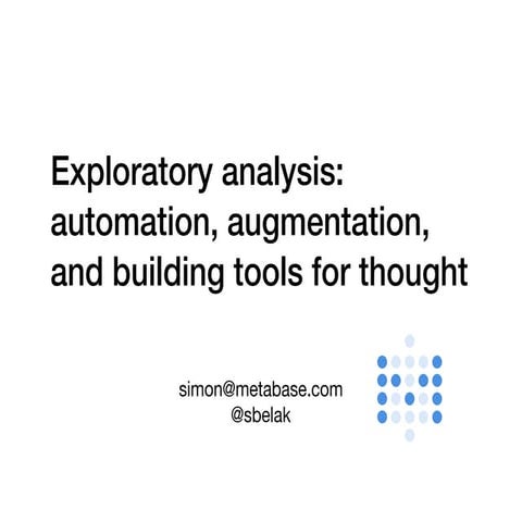 Exploratory analysis | PPT