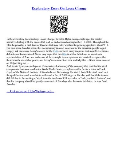 Exploratory Essay On Loose Change