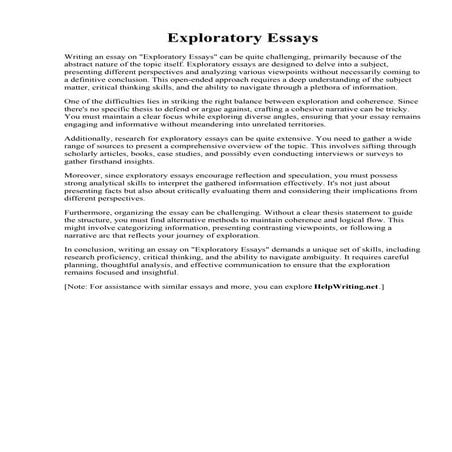 Writing A Descriptive Essay Examples | PDF