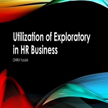 Exploratory user group slide