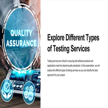 IT testing services - Types of Testing Service | V2Softs.pptx