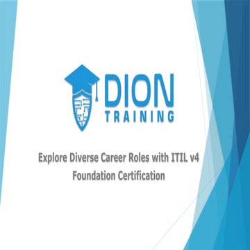 Explore Diverse Career Roles with ITIL v4 Foundation Certification