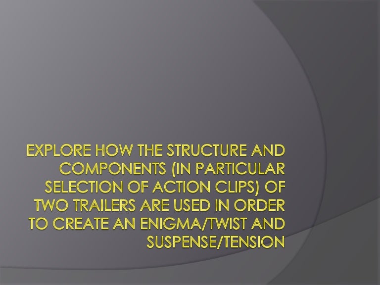 Structure and components of film trailers