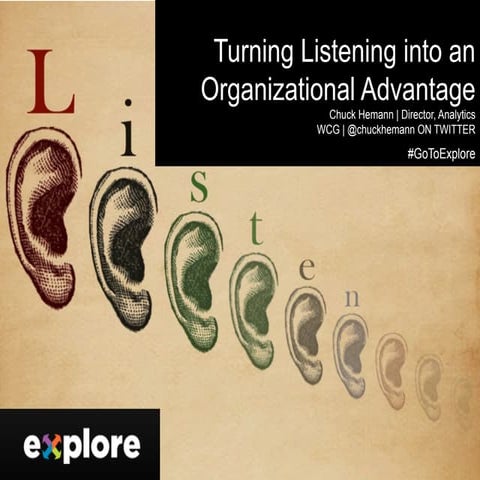 Turning Listening into an Organizational Advantage