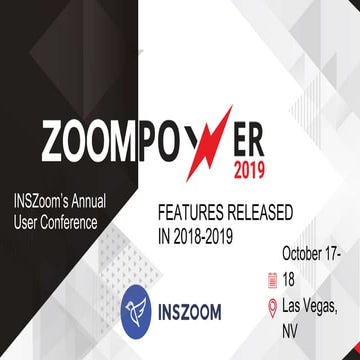 ZoomPower 2019: Explore Our New Functions and Features Released in 2019