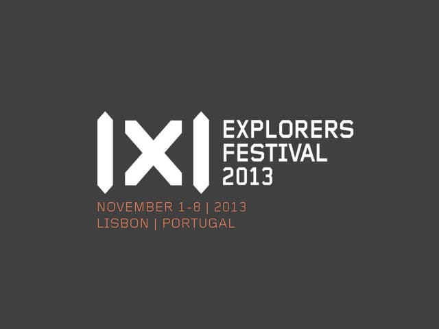 Explorers Festival - Presentation, ...