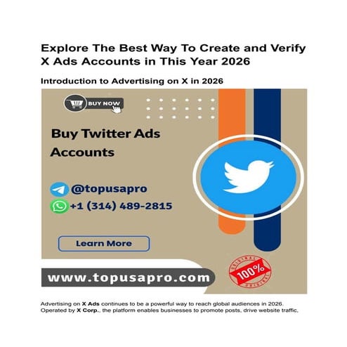 Explore The Best Way To Create and Verify Twitter (X) Ads Accounts in ...