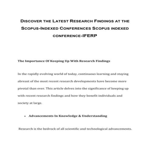 Explore the List of Upcoming Conferences  IFERP.docx