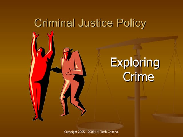 Exploring Crime